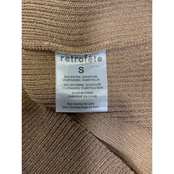 Retrofete 'Mimi' Tan Dress Size S - Picture 4 of 5